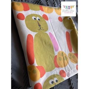 Scuda by Wamsutta Bears Twin Flat Sheet, vintage